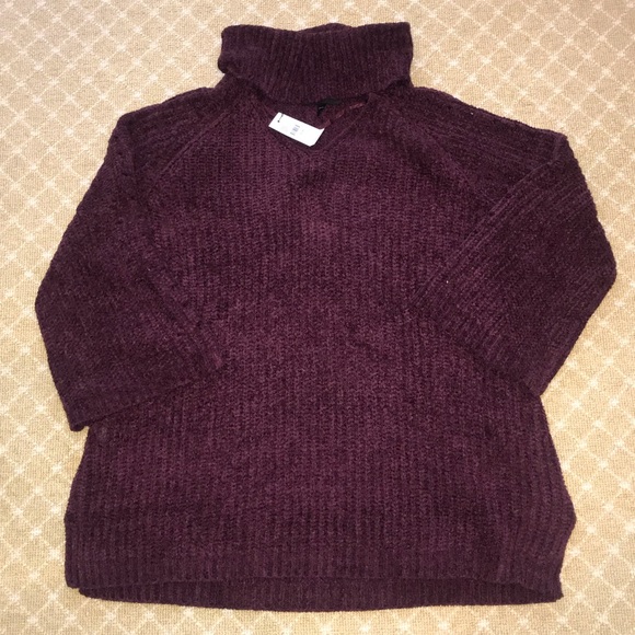 NWT Lane Bryant Chenille Cowl Neck Sweater - Picture 1 of 3